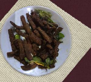 Beef coconut fry