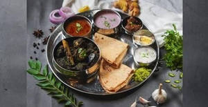 Kale Mutton Sukka Thali