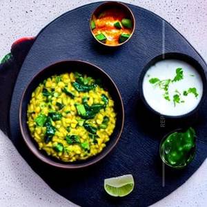 Sweetcorn Palak Khichdi