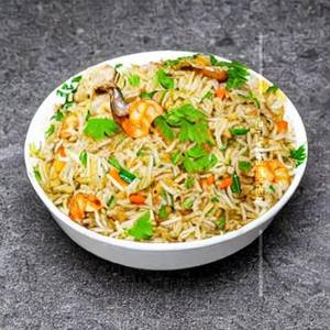 Prawn Schezwan Mushroom Fried Rice