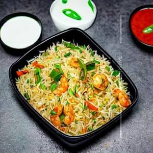 Prawn Schezwan Mushroom Paneer Fried Rice