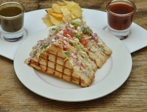Cheesy Veg Grilled Sandwich