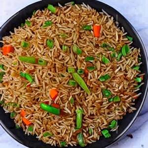Mutton Garlic Fried Rice