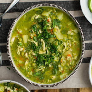 Green Pepper Chicken Soup