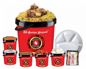 Mutton Bucket Biryani Combo [Serves 8-9]