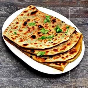 Paneer Mushroom Mix Mughlai Paratha