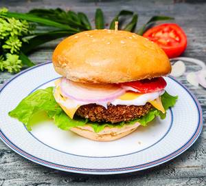 Aloo Tikki Cheese Burger