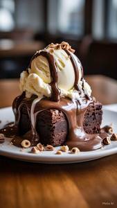 Nutella Brownie Sundae