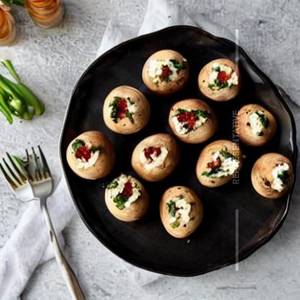Salt & Pepper Stuffed Mushroom
