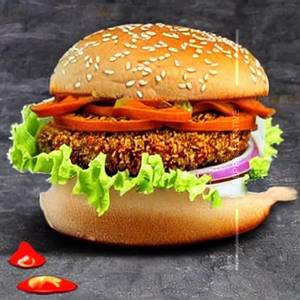 Spicy Noodles Burger