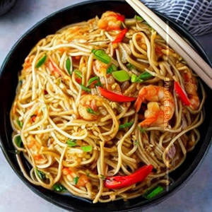 Prawn Chopper Noodles (sweet & Spicy)