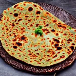 Desi ghee stuffed aloo laccha paratha
