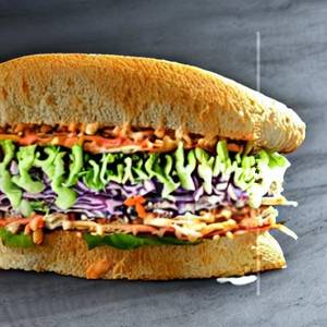 Vegetable Coleslaw Sandwich