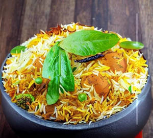 Egg Bhurji Biryani