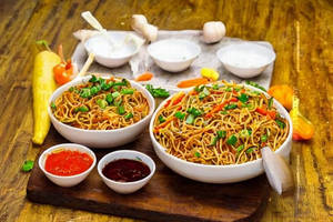 Veg Triple Schezwan Noodles