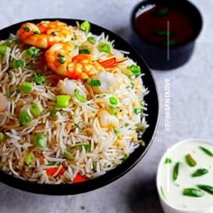 Prawn Mushroom Paneer Fried Rice