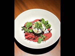 Burrata & Pickled Beet Carpaccio