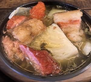 Smoked pork stew with cabbage