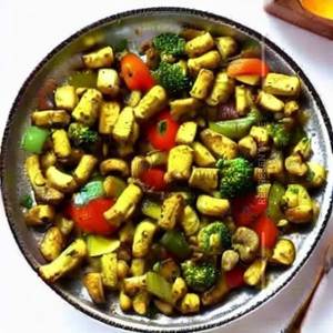 Mixed Veg Mushroom Baby Corn in Garlic Sauce