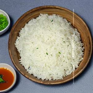 Steamed plain rice