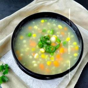 Veg sweet corn soup