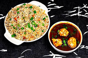 Chicken Manchurian Fried Rice