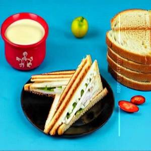 Plain cheese sandwich