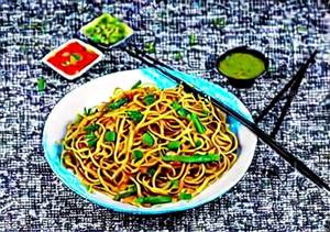 Veg Chilly Garlic Noodles