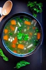 Vegetable Lemon Coriander Soup