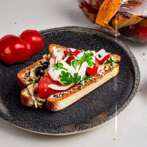 Baked Multigrain Open Sandwich   