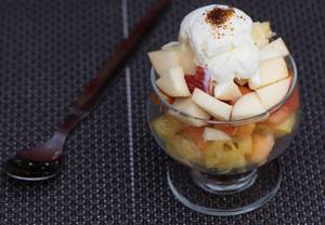 Fruit Salad With Ice Cream