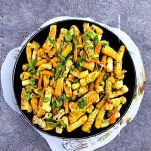 Baby Corn Wok Tossed
