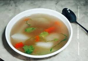 Clear soup          