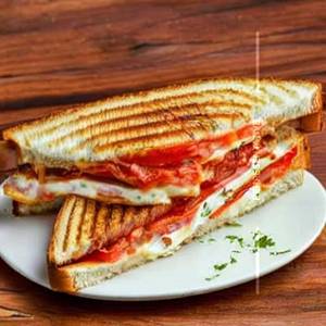 Tomato Onion Cheese Grill Sandwich
