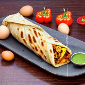 Egg veg paneer roll