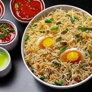 Egg Hakka Rice
