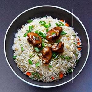 Mushroom Fried Rice Chicken