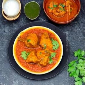 Tawa Butter Roti Chicken Masala