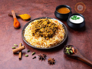 Boneless Chicken Gongura Biryani Bowl  (serves  1)