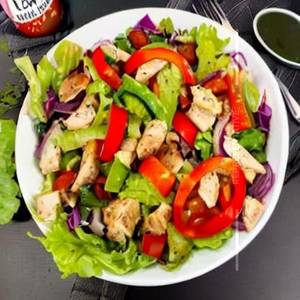 Roasted Chicken Bell Peppers Salad