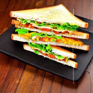 Veg Cheese Club Sandwich