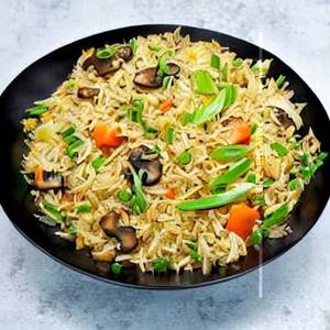 Egg Schezwan Mushroom Fried Rice