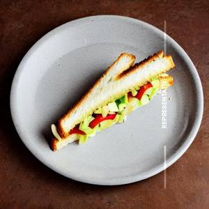 Plain cheese sandwich