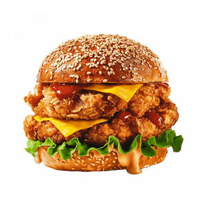 Grilled Chicken Cheese Burger ( Double Patty )