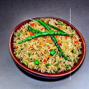 Pot Rice Vegetable [Hot Garlic]