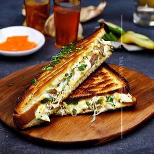 Garlic Cheese Grilled Sandwich