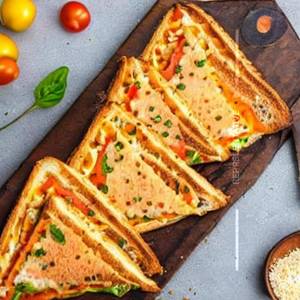 Cheese tomato toast