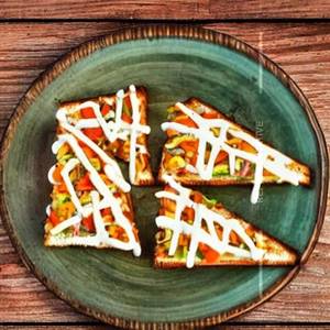 Exotic veg sandwizza