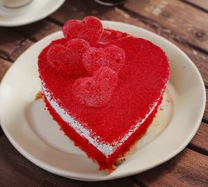 Redvelvet Heart Shape Cake