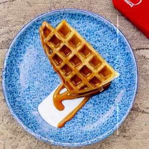 Caramel Popsicle Waffle